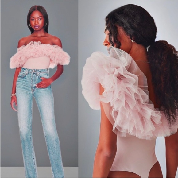 NWT Free People Big Love Bodysuit in Dusty Pink Size XS. - Picture 8 of 11